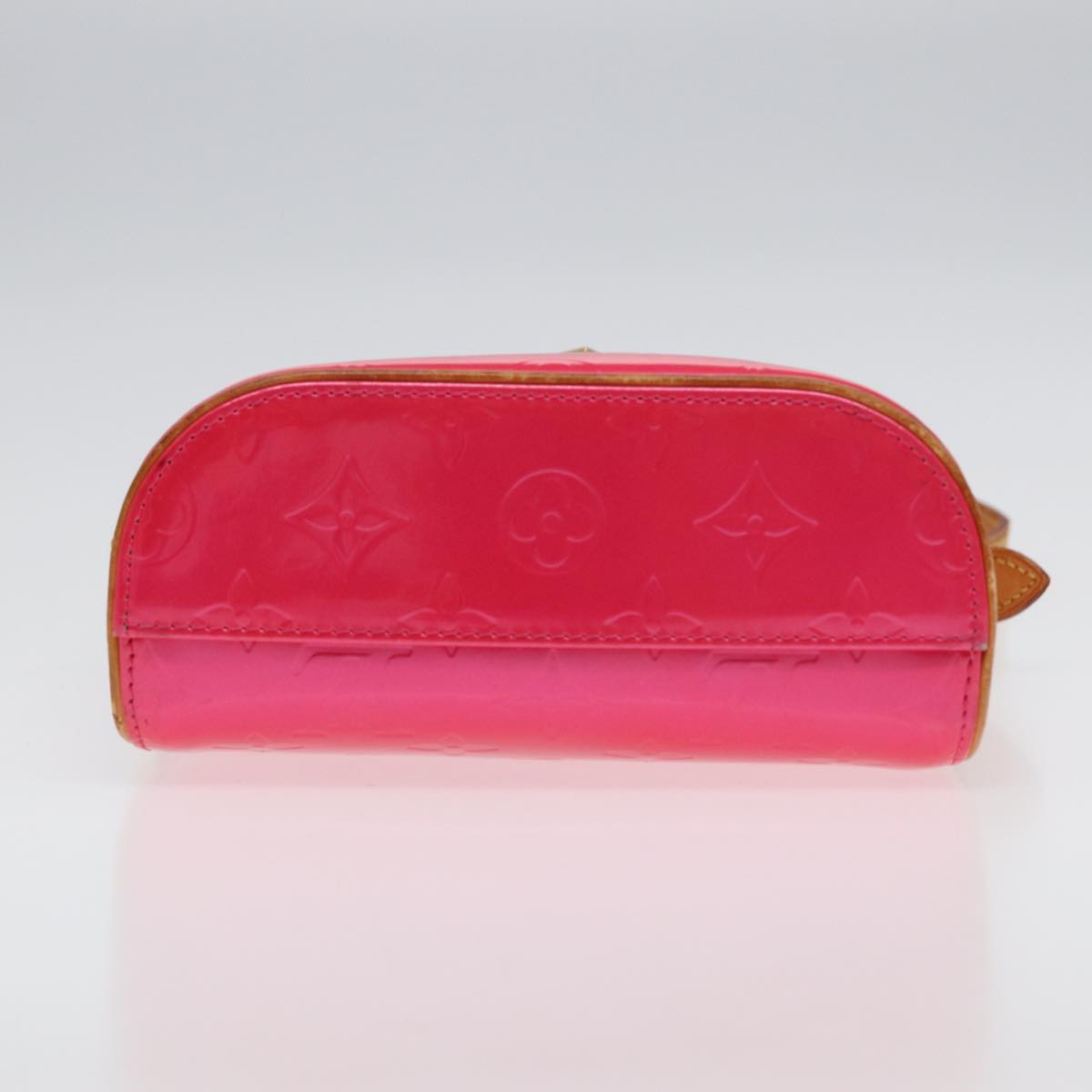 LOUIS VUITTON Monogram Vernis Sullivan Vertical Bag Pink M91259 LV Auth 82107