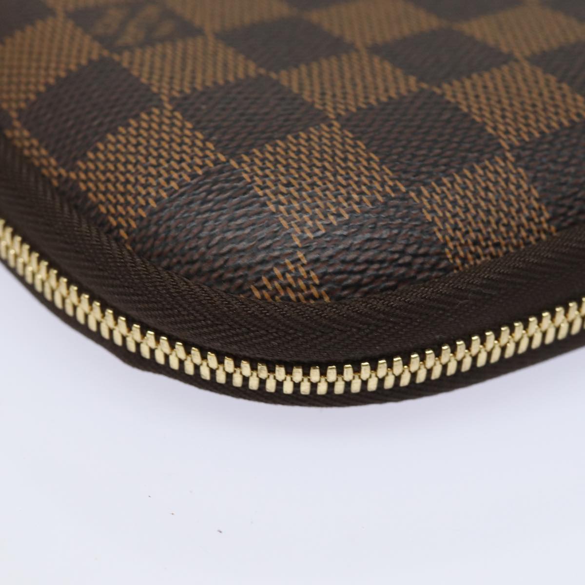 LOUIS VUITTON Damier Ebene Computer Sleeve MM PC Case N58023 LV Auth 82125A