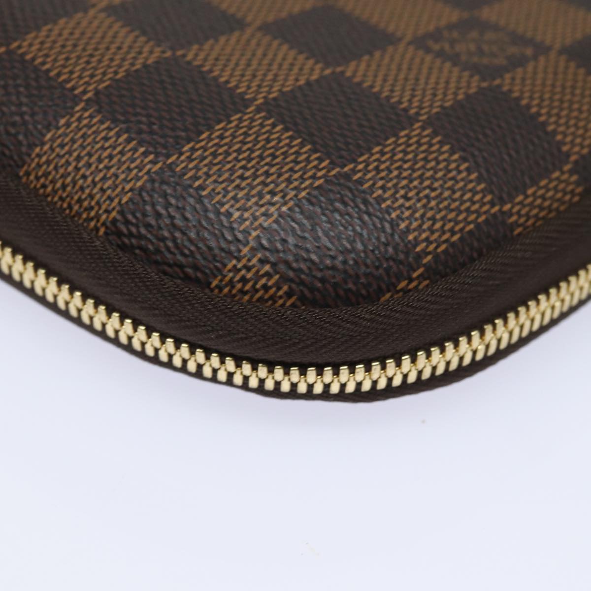 LOUIS VUITTON Damier Ebene Computer Sleeve MM PC Case N58023 LV Auth 82125A