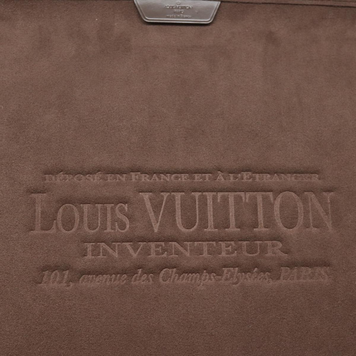 LOUIS VUITTON Damier Ebene Computer Sleeve MM PC Case N58023 LV Auth 82125A