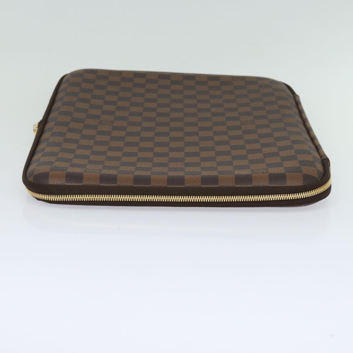 LOUIS VUITTON Damier Ebene Computer Sleeve MM PC Case N58023 LV Auth 82125A