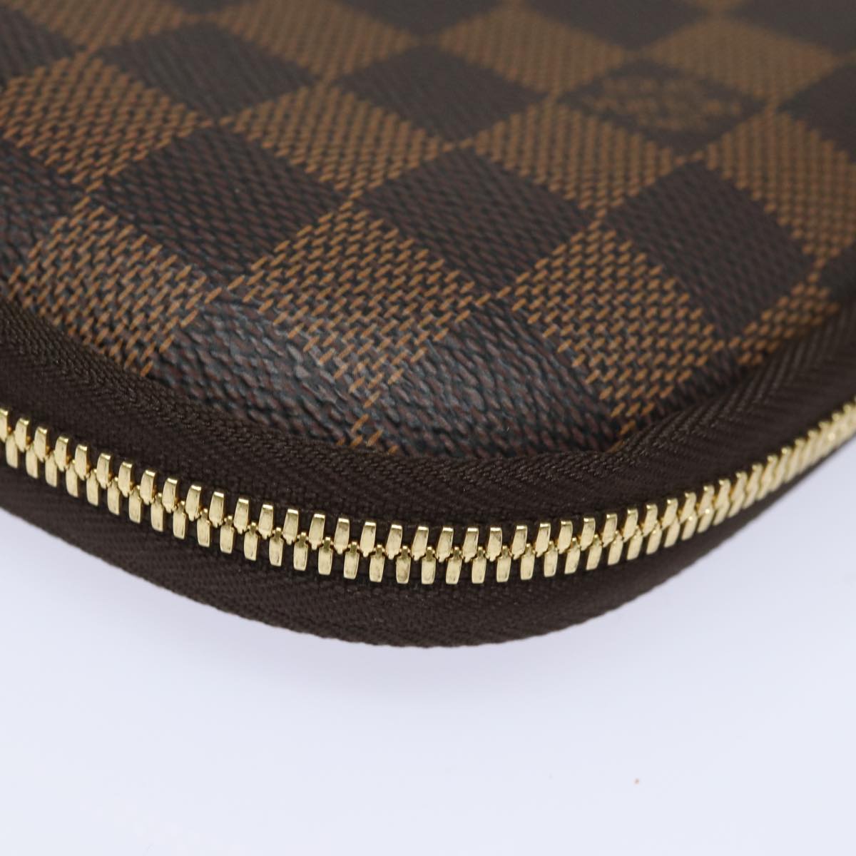 LOUIS VUITTON Damier Ebene Computer Sleeve MM PC Case N58023 LV Auth 82125A