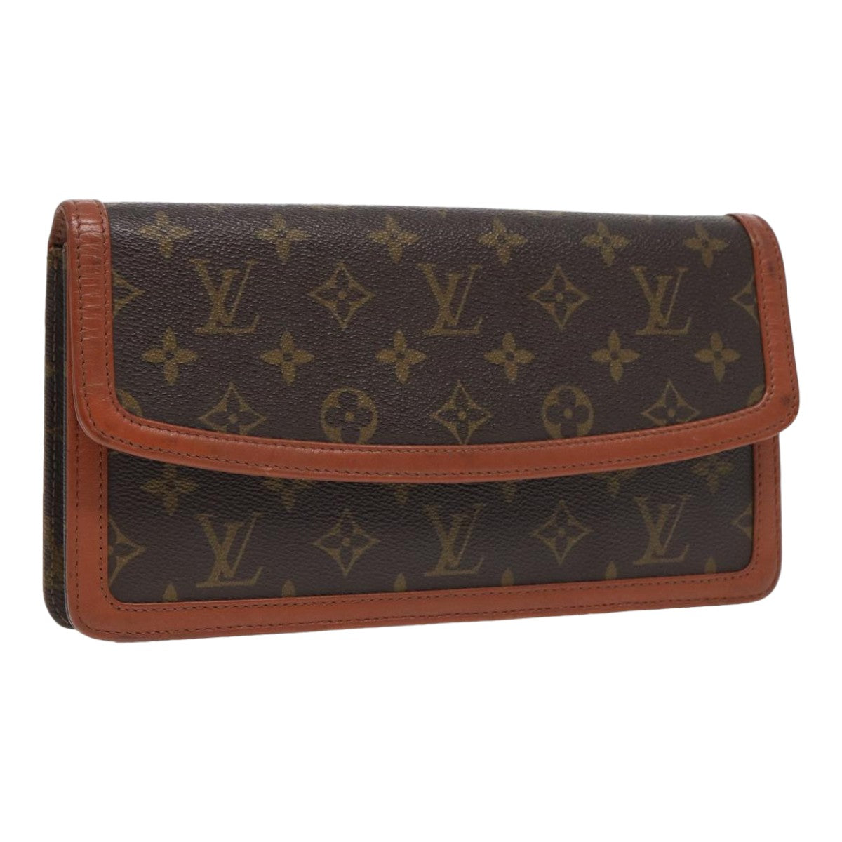 LOUIS VUITTON Monogram Pochette Dam PM Clutch Bag M51812 LV Auth 82128