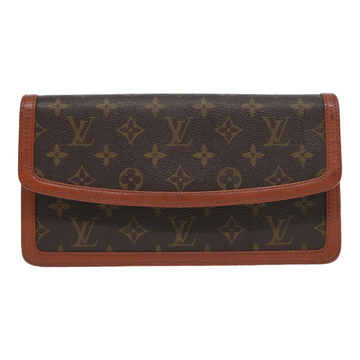 LOUIS VUITTON Monogram Pochette Dam PM Clutch Bag M51812 LV Auth 82128