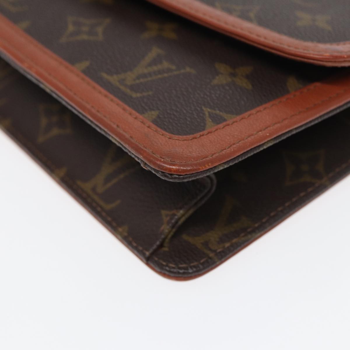 LOUIS VUITTON Monogram Pochette Dam PM Clutch Bag M51812 LV Auth 82128