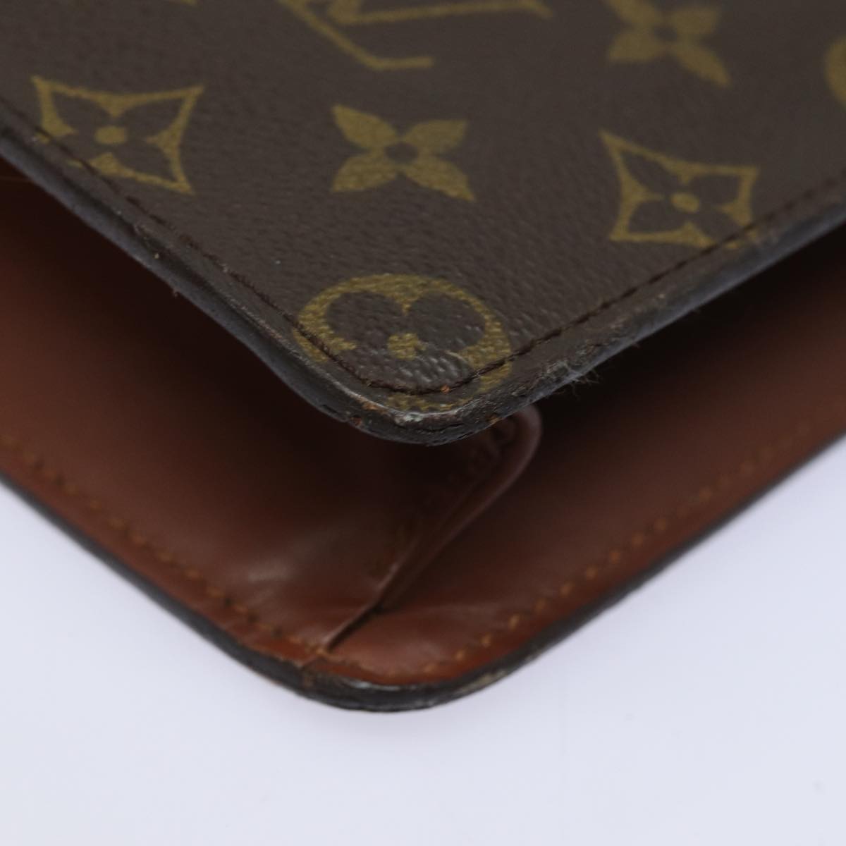 LOUIS VUITTON Monogram Pochette Homme Clutch Bag M51795 LV Auth 82134