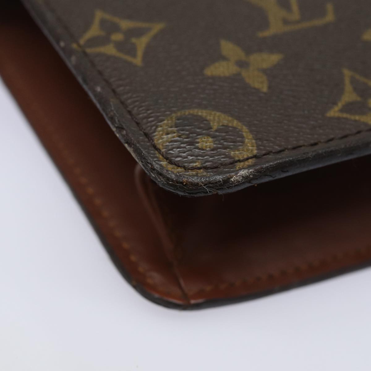 LOUIS VUITTON Monogram Pochette Homme Clutch Bag M51795 LV Auth 82134