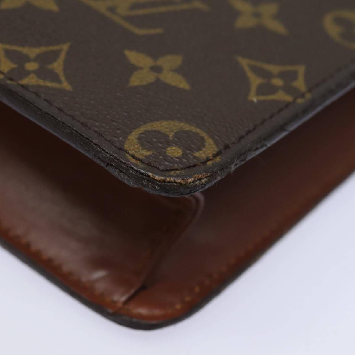 LOUIS VUITTON Monogram Pochette Homme Clutch Bag M51795 LV Auth 82134