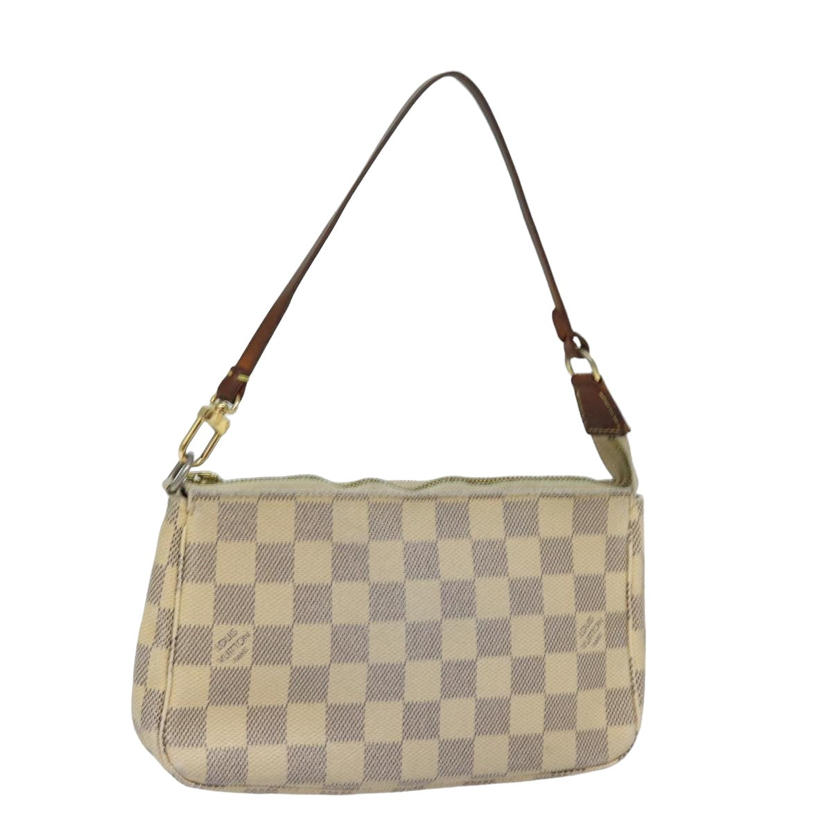 LOUIS VUITTON Damier Azur Pochette Accessoires Pouch N51986 LV Auth 82139