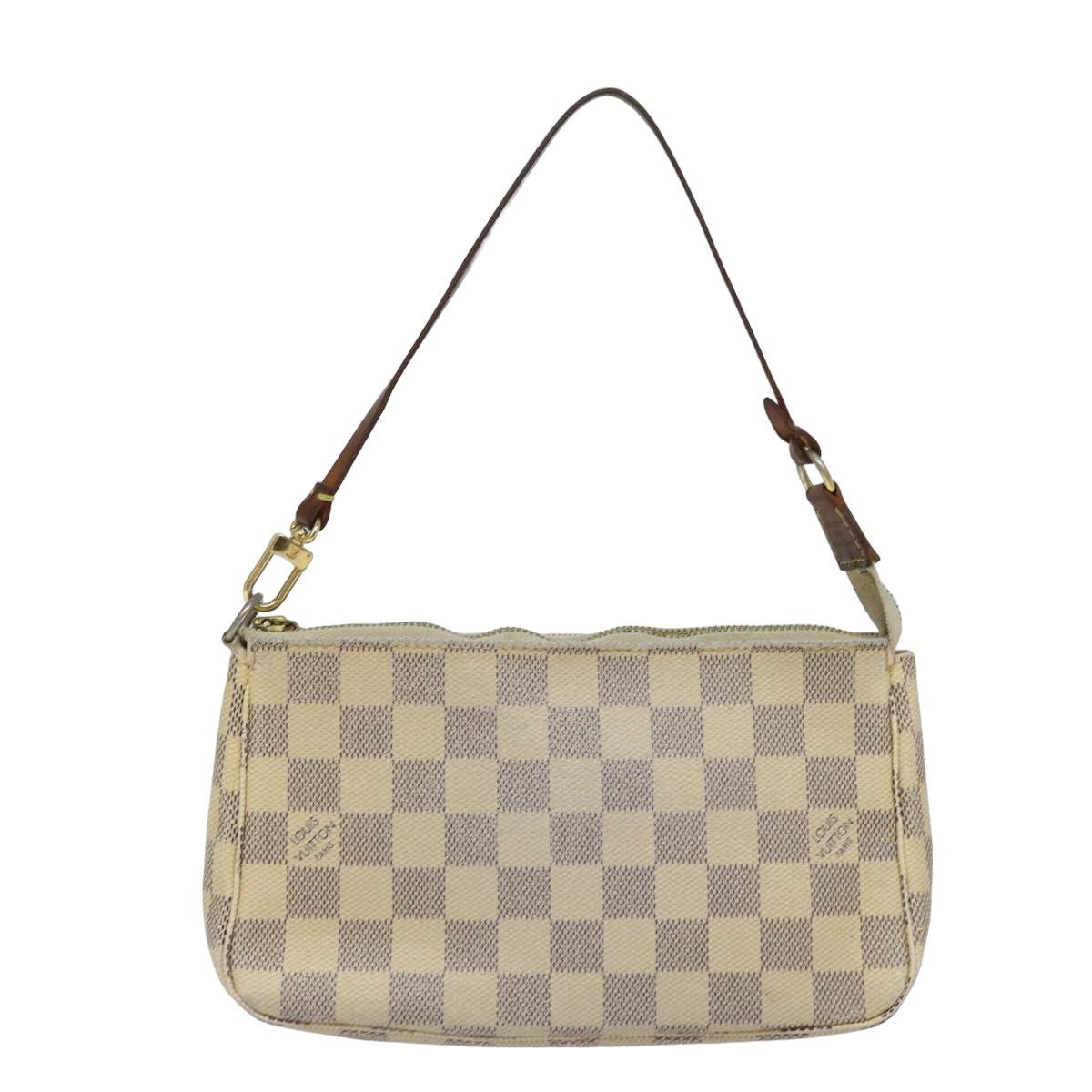 LOUIS VUITTON Damier Azur Pochette Accessoires Pouch N51986 LV Auth 82139