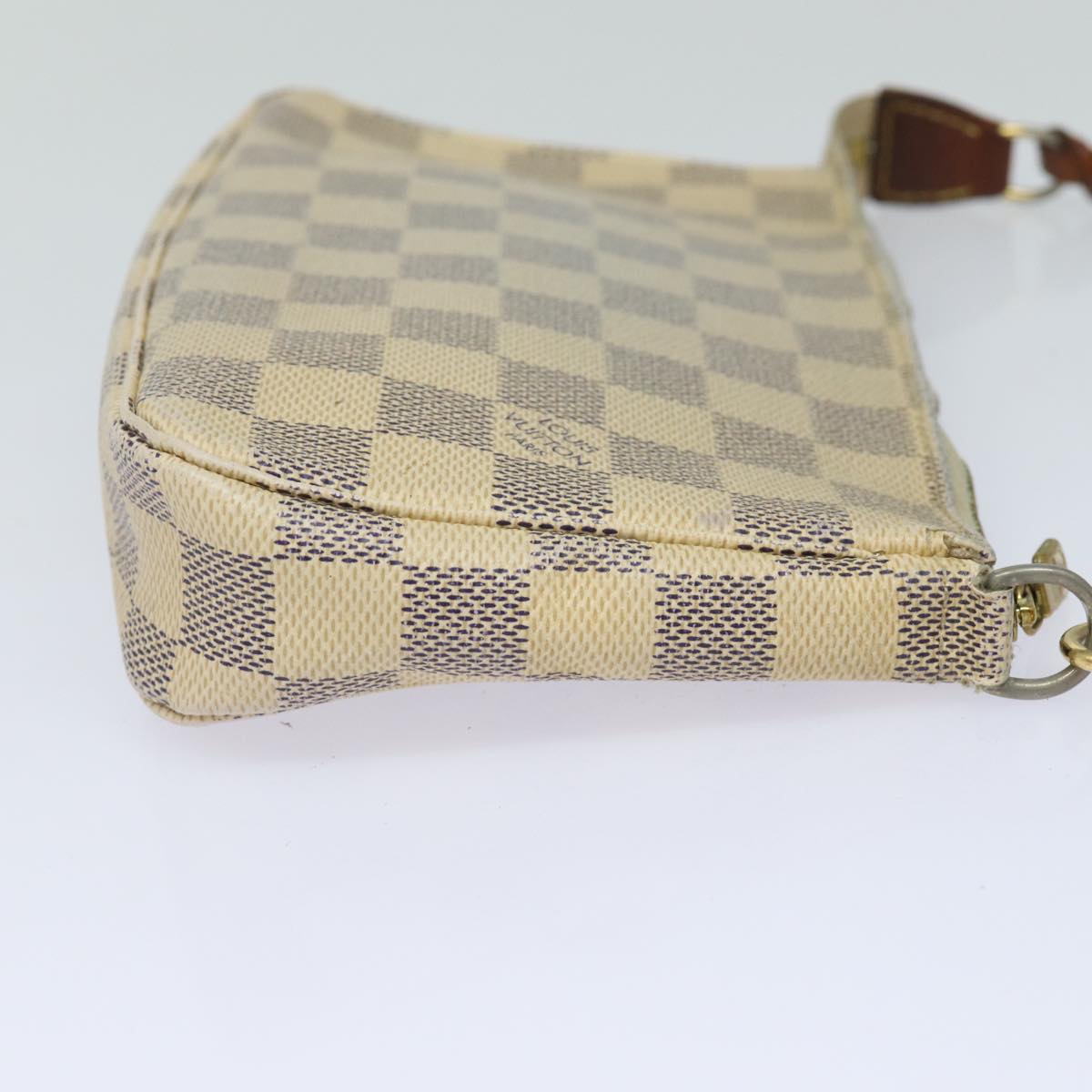 LOUIS VUITTON Damier Azur Pochette Accessoires Pouch N51986 LV Auth 82139