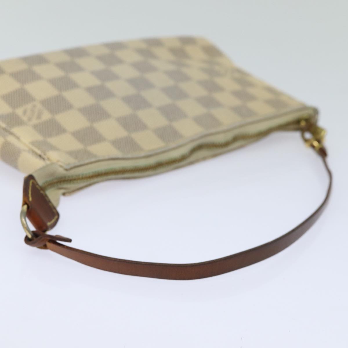 LOUIS VUITTON Damier Azur Pochette Accessoires Pouch N51986 LV Auth 82139