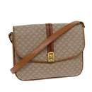 CELINE Macadam Canvas Shoulder Bag Beige Brown Auth 82147-1