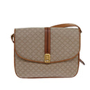 CELINE Macadam Canvas Shoulder Bag Beige Brown Auth 82147-13