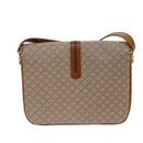 CELINE Macadam Canvas Shoulder Bag Beige Brown Auth 82147-2
