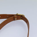 CELINE Macadam Canvas Shoulder Bag Beige Brown Auth 82147-8