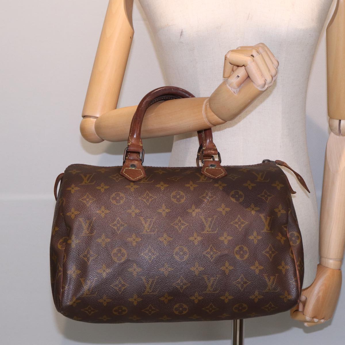 LOUIS VUITTON Monogram Speedy 30 Hand Bag M41526 LV Auth 82155