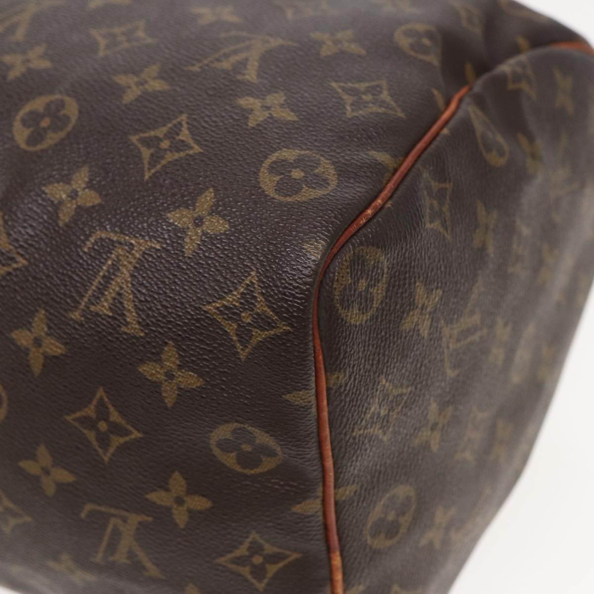 LOUIS VUITTON Monogram Speedy 35 Hand Bag M41524 LV Auth 82156