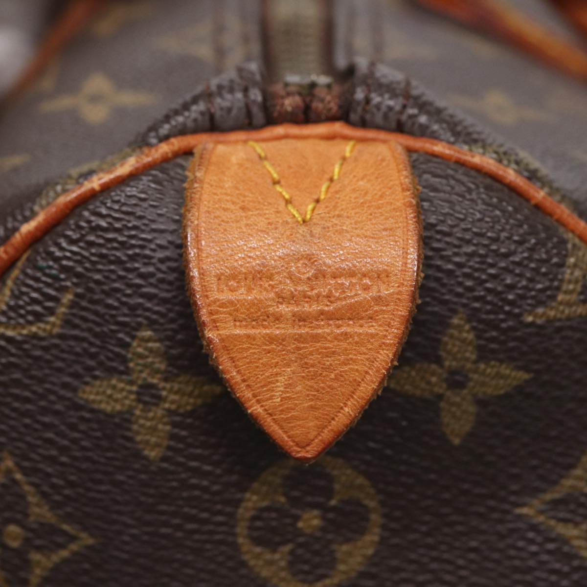 LOUIS VUITTON Monogram Speedy 35 Hand Bag M41524 LV Auth 82156