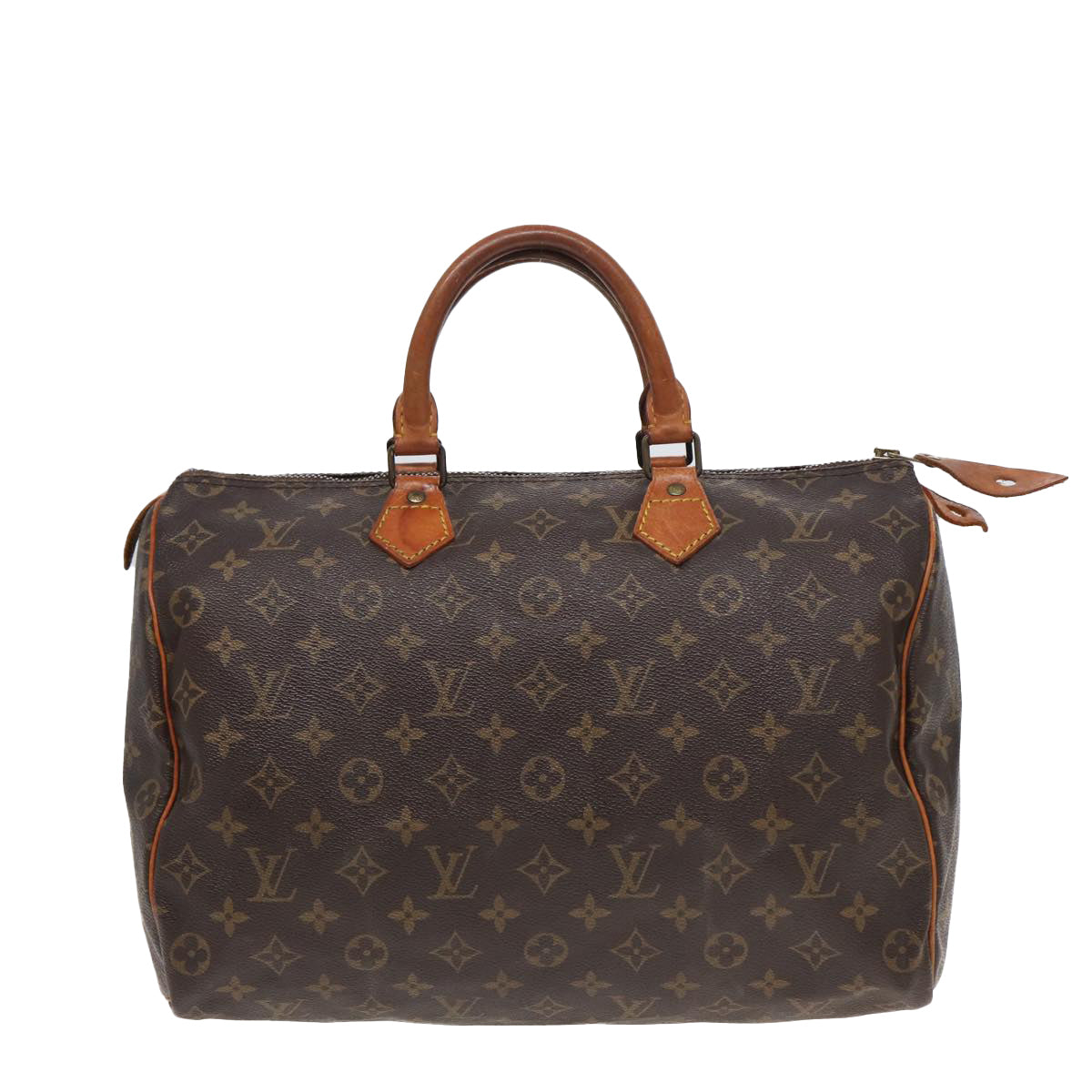 LOUIS VUITTON Monogram Speedy 35 Hand Bag M41524 LV Auth 82156