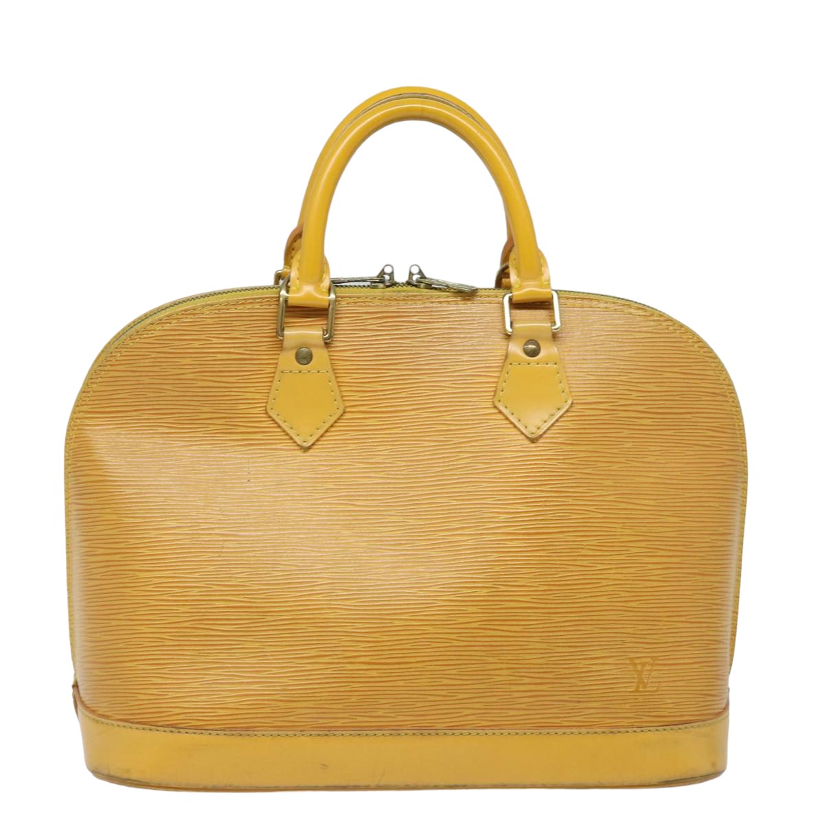 LOUIS VUITTON Epi Alma Hand Bag Yellow M52149 LV Auth 82162