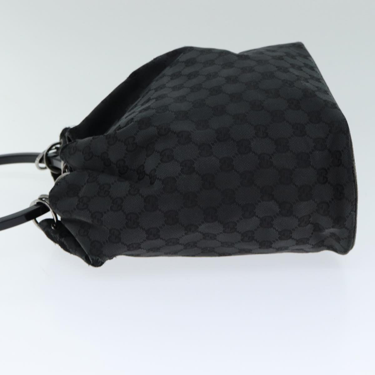 GUCCI GG Canvas Shoulder Bag Black 001 3738 Auth 82165