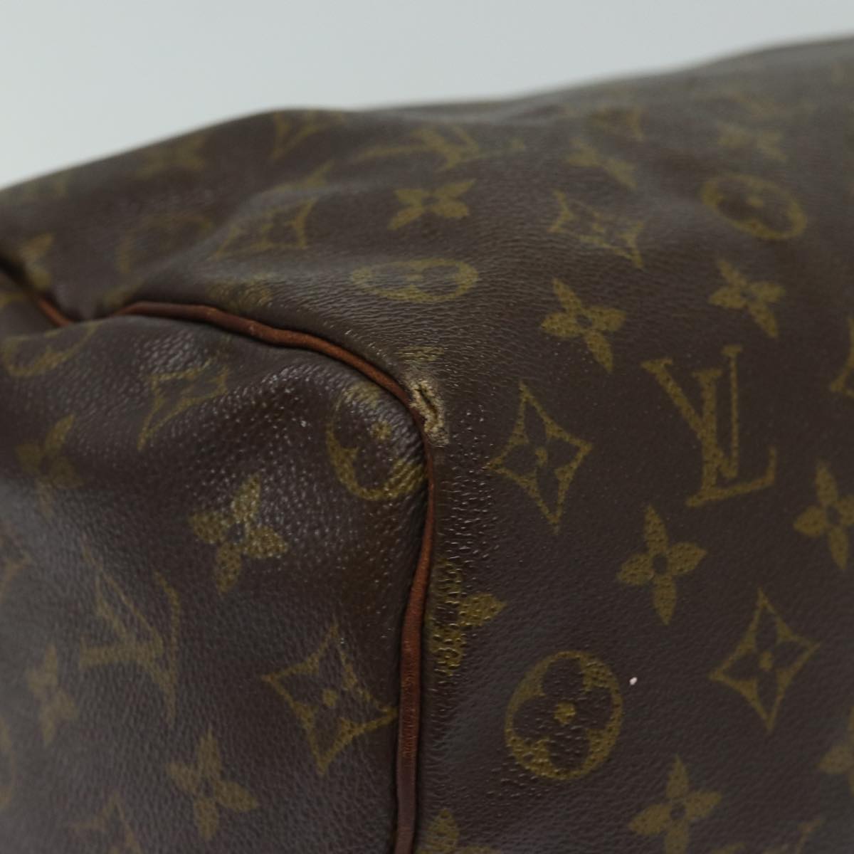 LOUIS VUITTON Monogram Speedy 35 Hand Bag M41524 LV Auth 82171