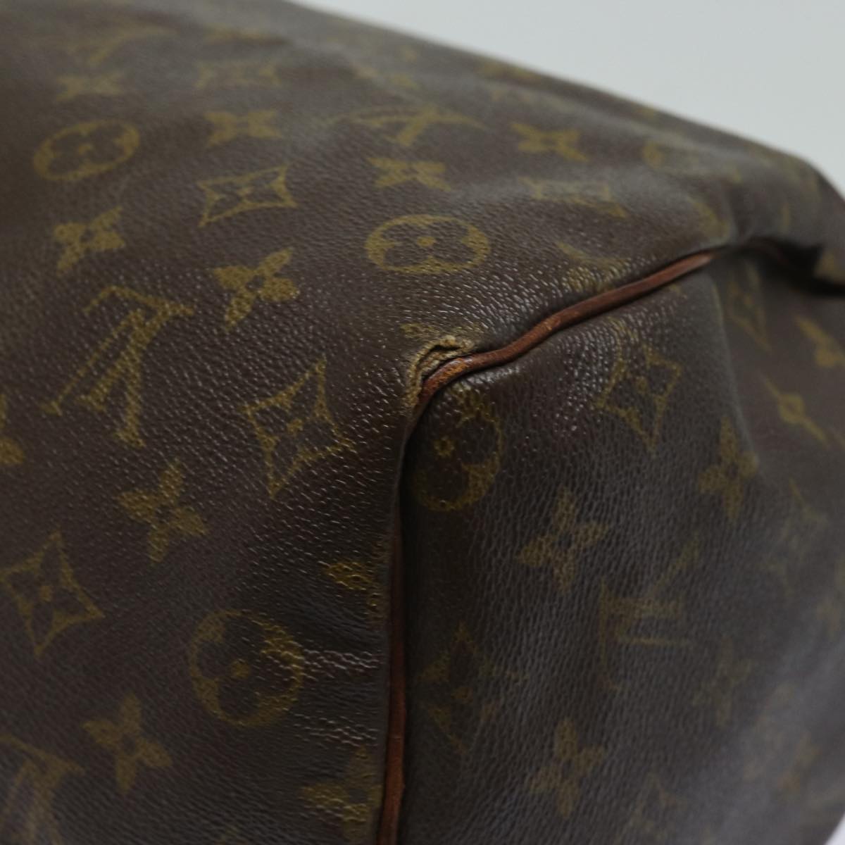 LOUIS VUITTON Monogram Speedy 35 Hand Bag M41524 LV Auth 82171