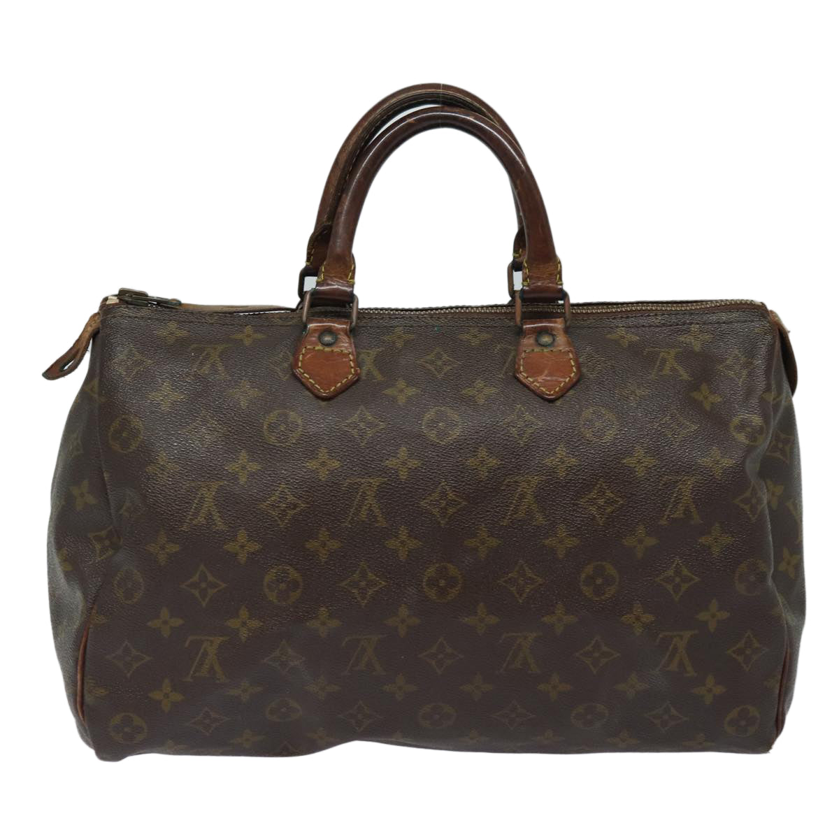 LOUIS VUITTON Monogram Speedy 35 Hand Bag M41524 LV Auth 82171