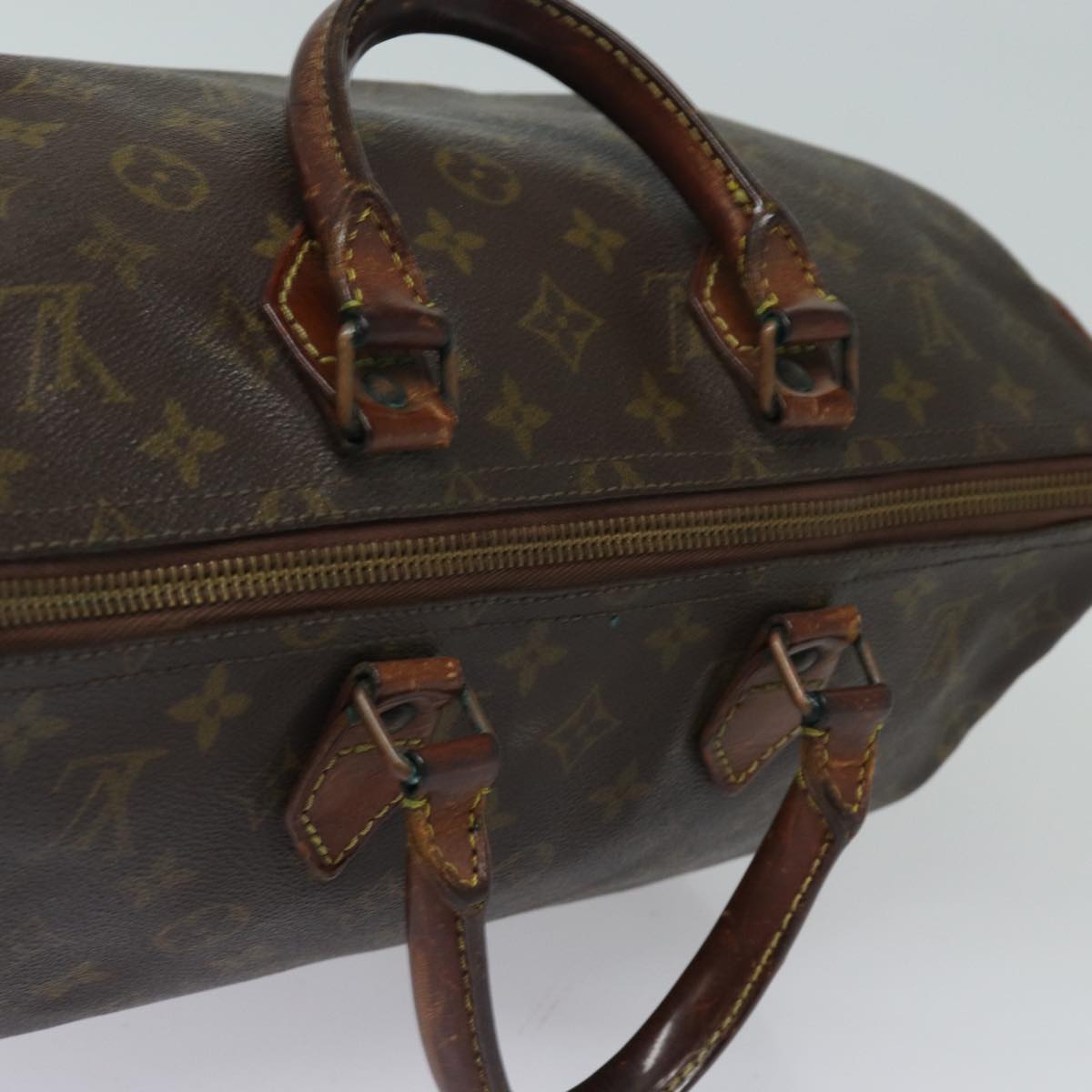 LOUIS VUITTON Monogram Speedy 35 Hand Bag M41524 LV Auth 82171