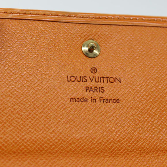 LOUIS VUITTON Epi Portefeuille Elise Geldbörse Orange Mandarin M6348H LV Auth 82175A