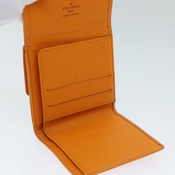 LOUIS VUITTON Epi Portefeuille Elise Geldbörse Orange Mandarin M6348H LV Auth 82175A
