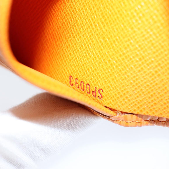 LOUIS VUITTON Epi Portefeuille Elise Geldbörse Orange Mandarin M6348H LV Auth 82175A