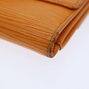 LOUIS VUITTON Epi Portefeuille Elise Wallet Orange Mandarin M6348H LV Auth 82175-7