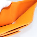 LOUIS VUITTON Epi Portefeuille Elise Wallet Orange Mandarin M6348H LV Auth 82176-9