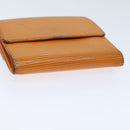 LOUIS VUITTON Epi Portefeuille Elise Wallet Orange Mandarin M6348H LV Auth 82176-6