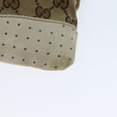 GUCCI GG Canvas Shoulder Bag Beige White 145857 Auth 82178-17