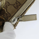 GUCCI GG Canvas Shoulder Bag Beige White 145857 Auth 82178-10