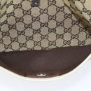 GUCCI GG Canvas Shoulder Bag Beige White 145857 Auth 82178-22