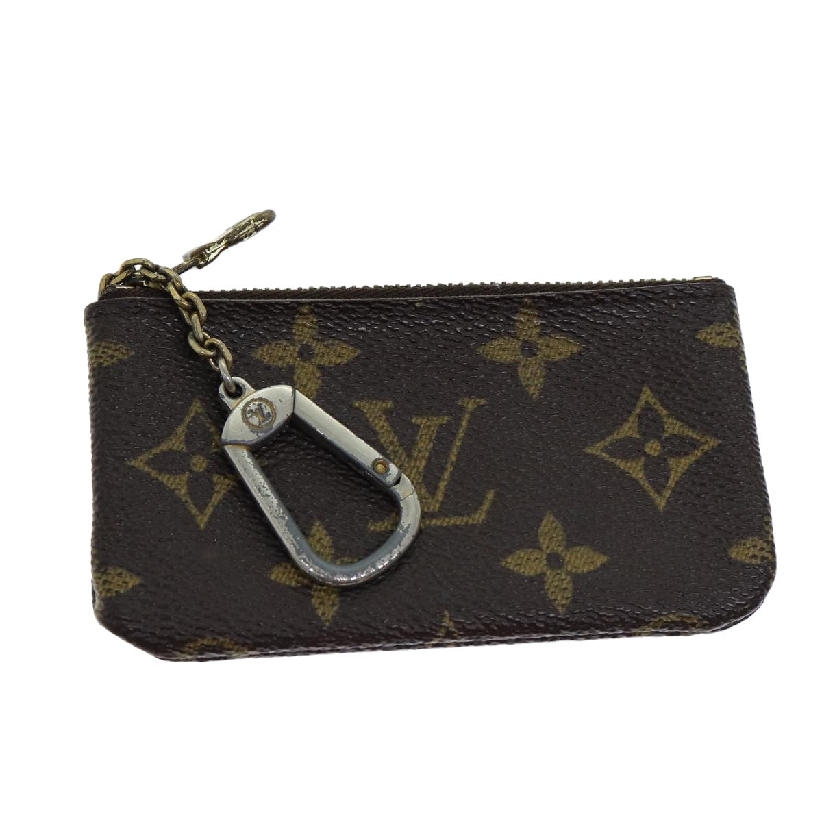 LOUIS VUITTON Monogram Pochette Cles Coin Purse M62650 LV Auth 82182