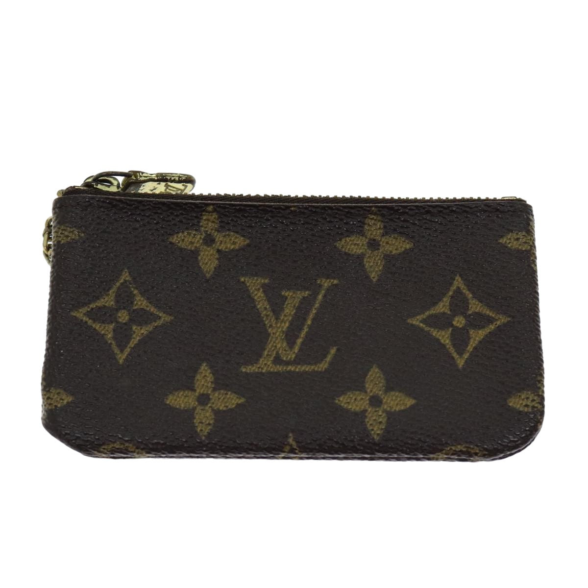 LOUIS VUITTON Monogram Pochette Cles Coin Purse M62650 LV Auth 82182