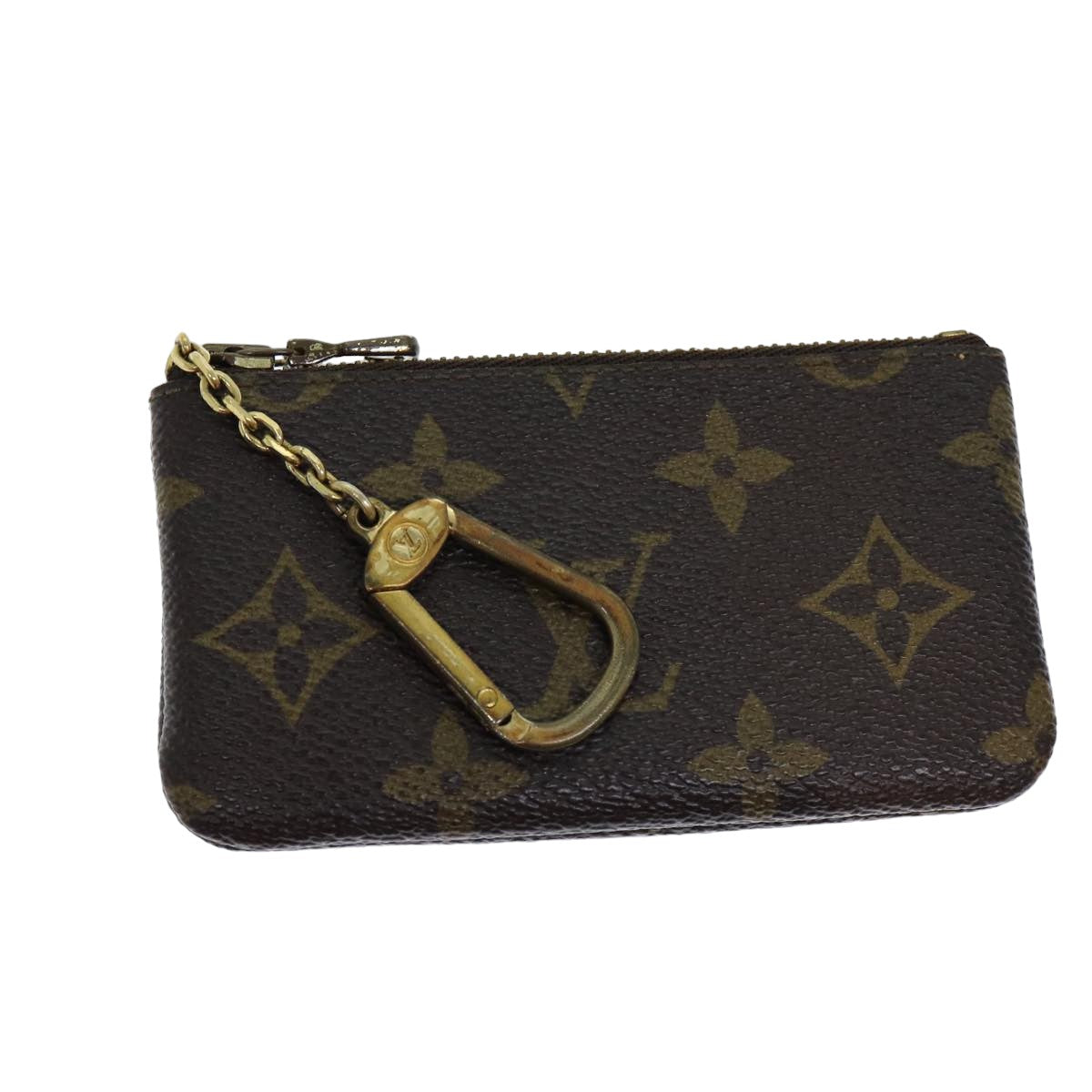 LOUIS VUITTON Monogram Pochette Cles Coin Purse M62650 LV Auth 82183