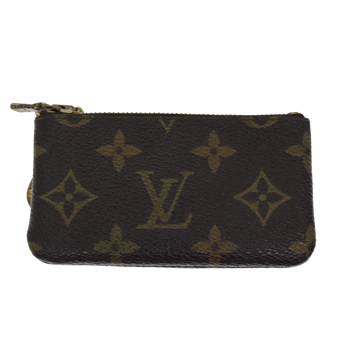 LOUIS VUITTON Monogram Pochette Cles Coin Purse M62650 LV Auth 82183