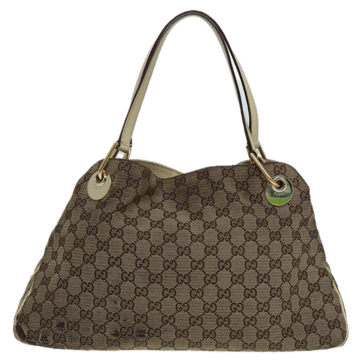 GUCCI GG Canvas Shoulder Bag Beige 121023 Auth 82193 - 0