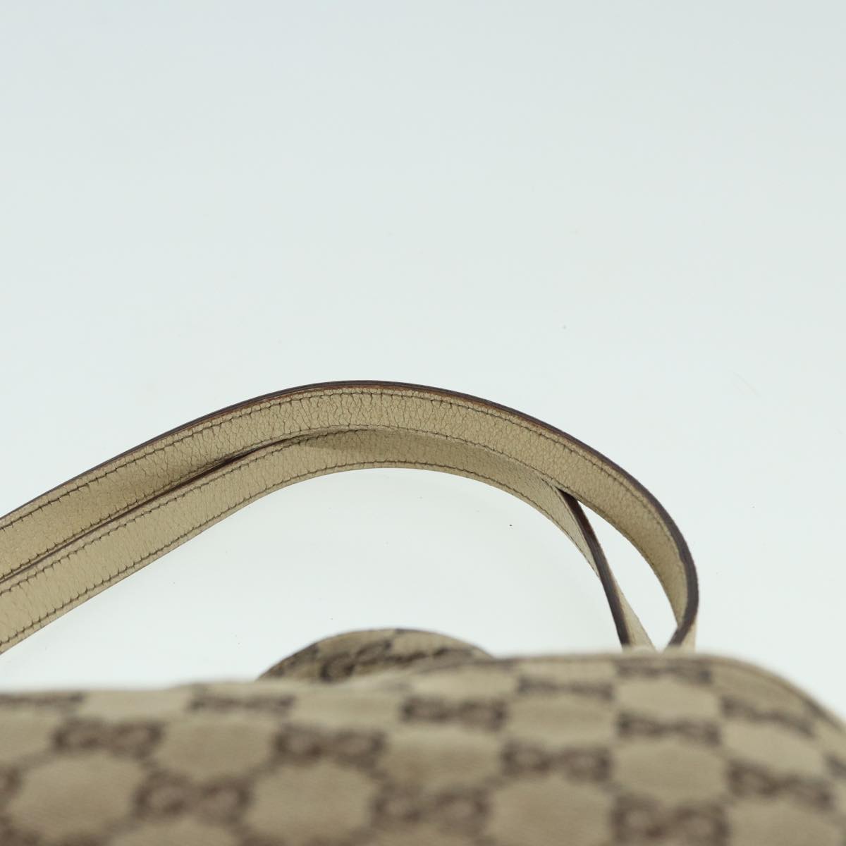 GUCCI GG Canvas Shoulder Bag Beige 121023 Auth 82193