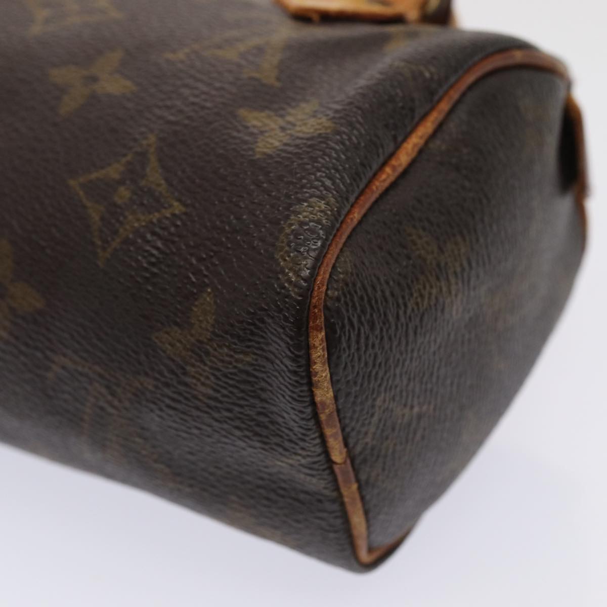 LOUIS VUITTON Monogram Mini Speedy Hand Bag M41534 LV Auth 82198