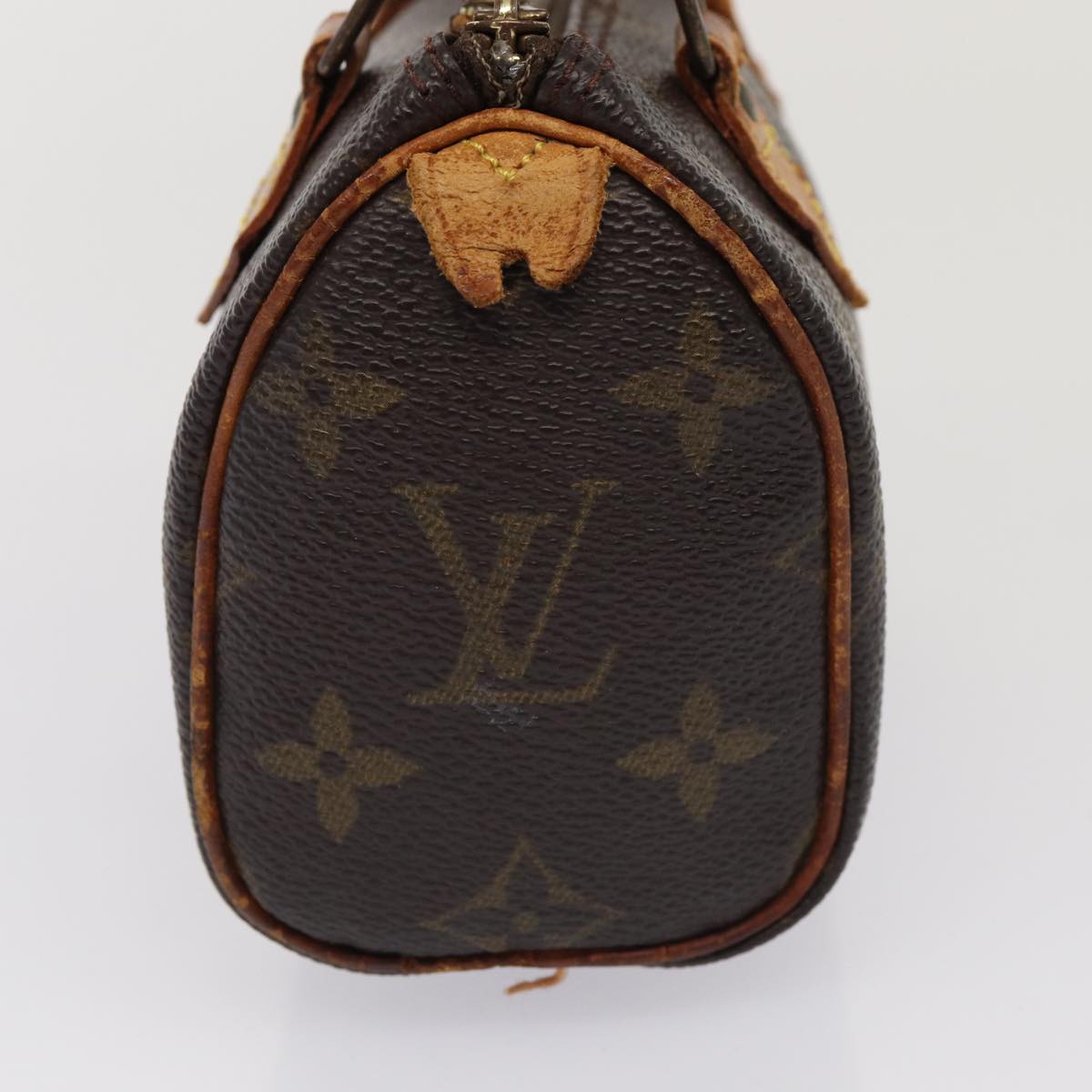 LOUIS VUITTON Monogram Mini Speedy Hand Bag M41534 LV Auth 82198