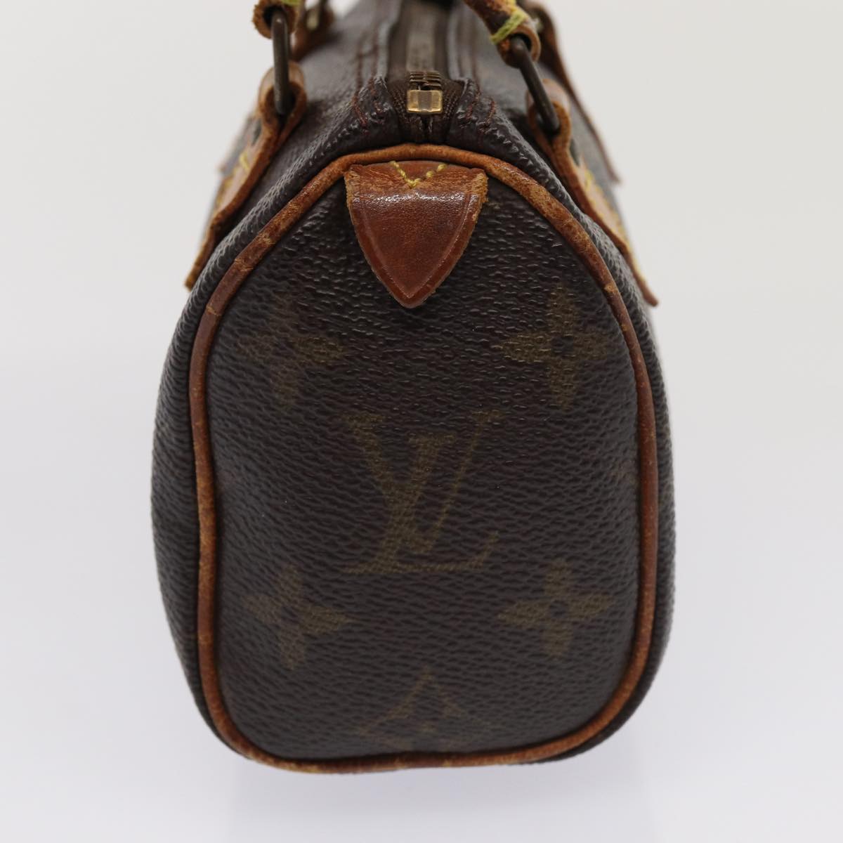 LOUIS VUITTON Monogram Mini Speedy Hand Bag M41534 LV Auth 82198