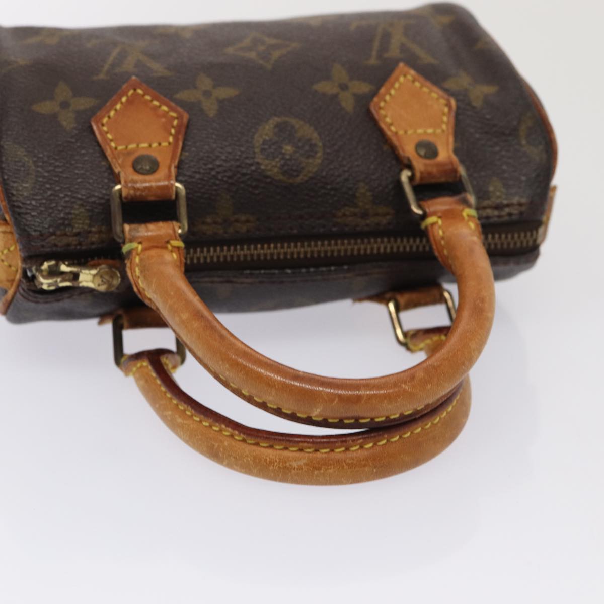 LOUIS VUITTON Monogram Mini Speedy Hand Bag M41534 LV Auth 82198