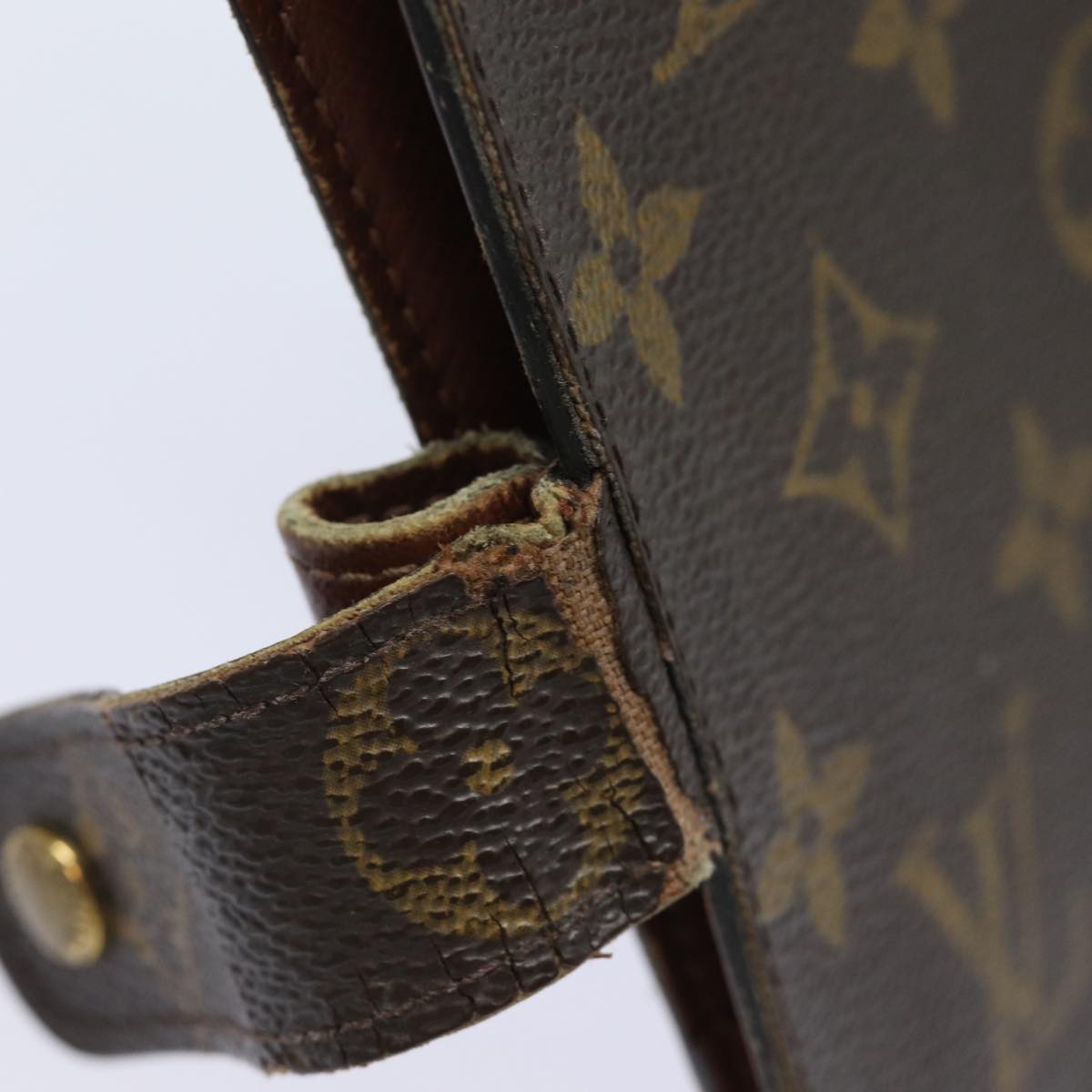 LOUIS VUITTON Monogram Agenda MM Day Planner Cover R20105 LV Auth 82203